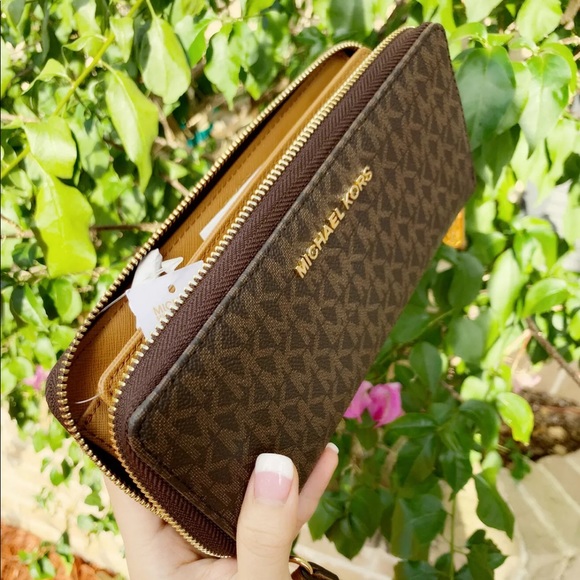 Michael kors large laptop tote + wallet SET brown - Picture 7 of 8